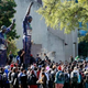 Protestors gather around a statue on San Jose State University's campus after allegations that four white students tortured a black student surfaced.
youtube